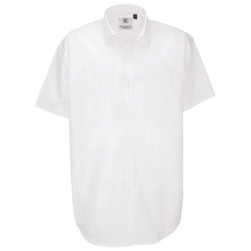 Košulja muška kratki rukavi B&C Heritage 120g bijela 2XL!!