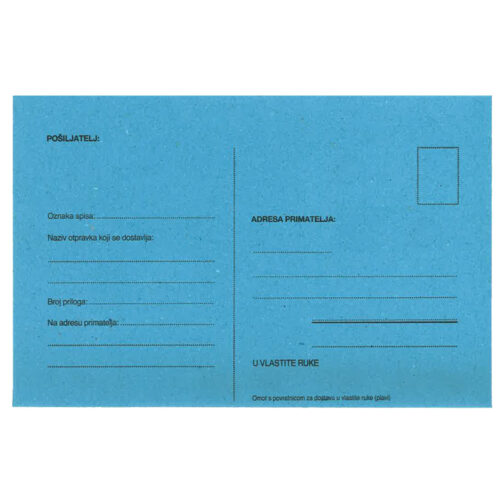 Kuverte B6-5 s povratnicom strip pk1000 Croatan