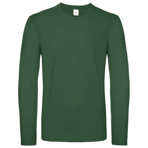 Majica dugi rukavi B&C #E150 LSL tamno zelena 3XL