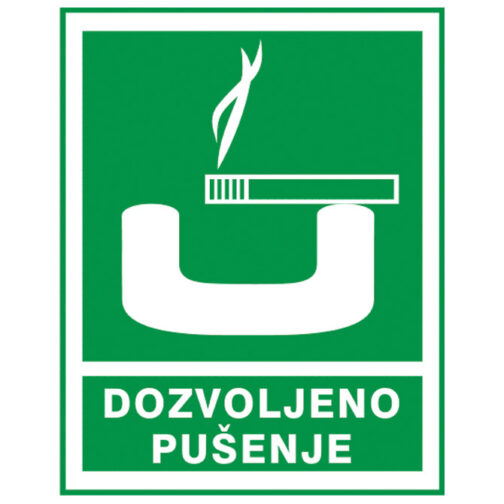 Naljepnice "Dozvoljeno pušenje" Simbol 3263