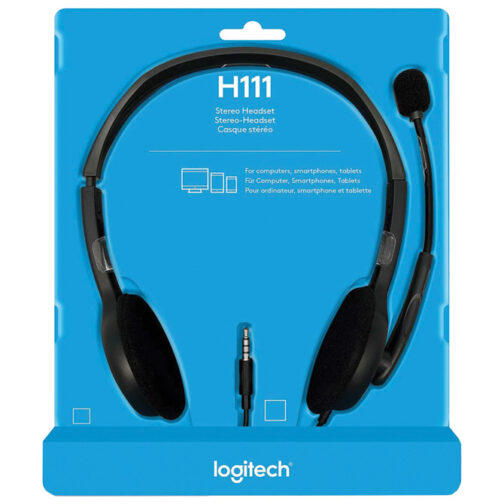 Slušalice+mikrofon USB H111 Logitech crne