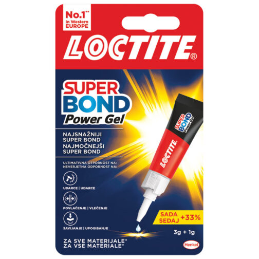 Ljepilo trenutačno  4g Loctite Super Bond Power Gel Henkel 2733279(2955206) blister