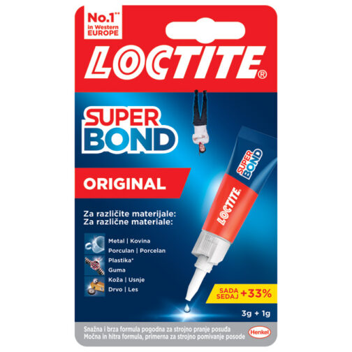 Ljepilo trenutačno  4g Loctite Super Bond tekuće Henkel 2733273(2955533) blister