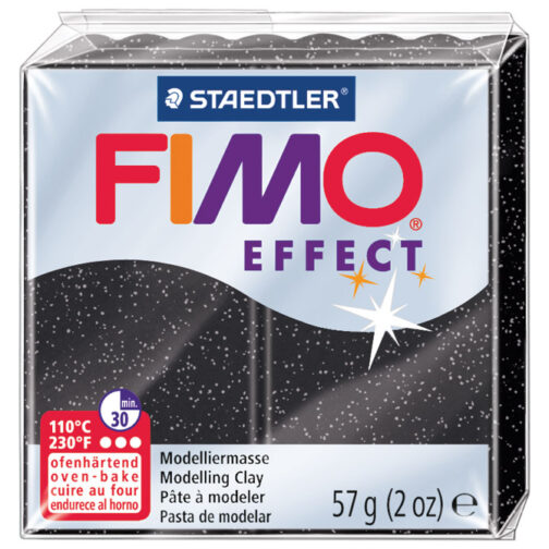 Masa za modeliranje   57g Fimo Effect Staedtler 8020-903 stardust crna!!