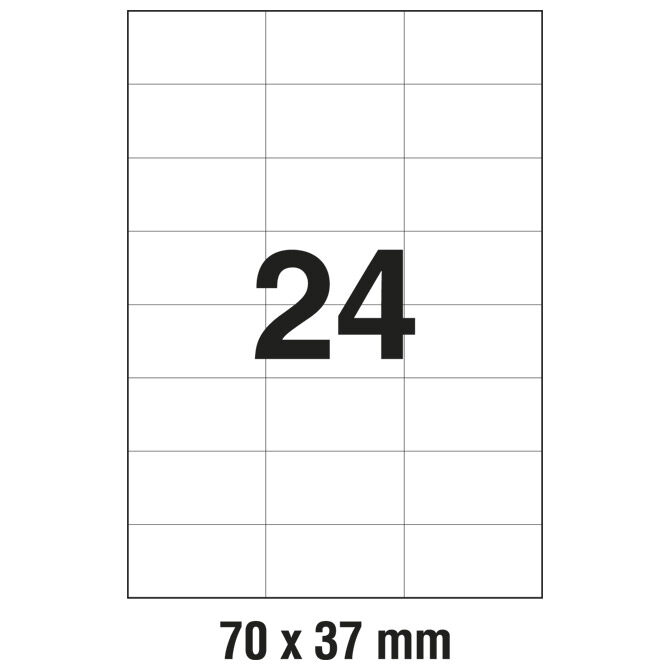 Etikete ILK  70x37 mm pk100L Zweckform 3474