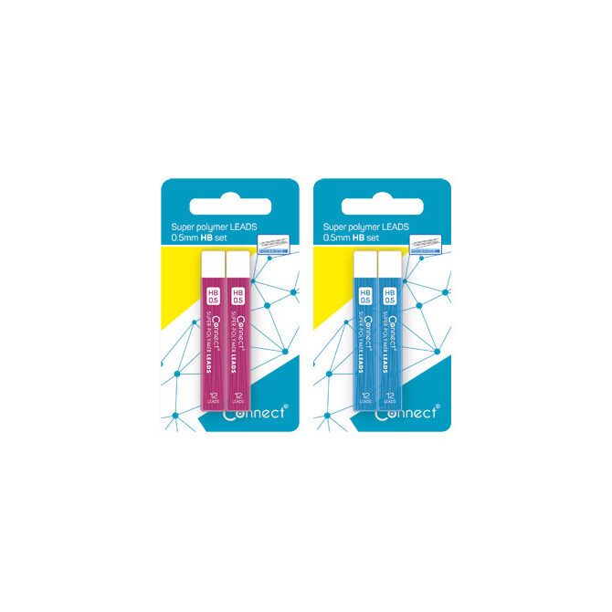 Mine 0,5 mm HB super polymer pk2 Connect sortirano blister