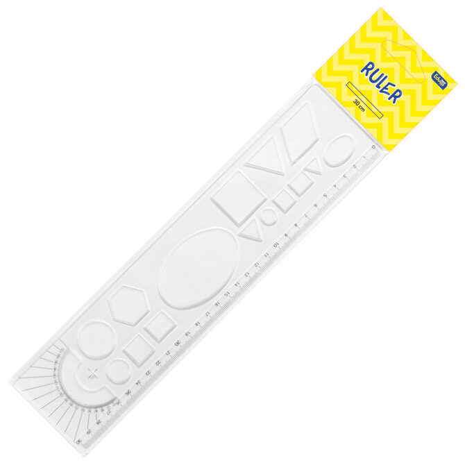 Ravnalo pvc 30 cmx7cm(likovi) Educa blister