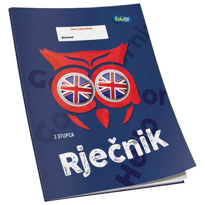 Obrazac školski rječnik B6 40L 3kolone Educa