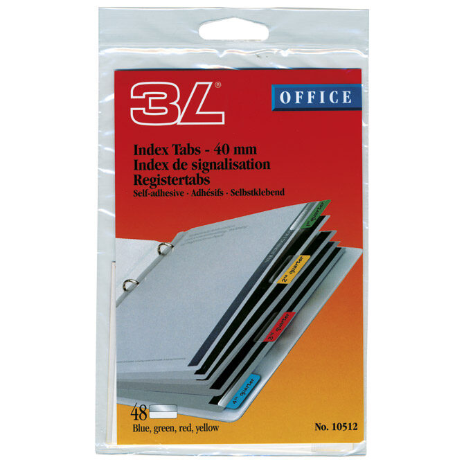 Zastavica 40x12 mm čvrste pk48 3L.(Djois)10512 sortirano blister