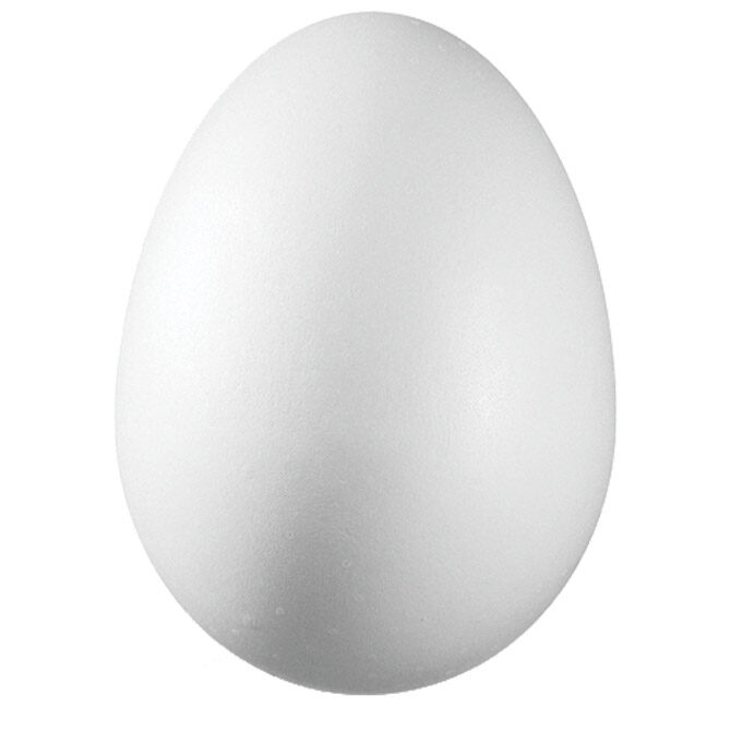 Ukras od stiropora 10 cm jaje pk5 Knorr Prandell 21-6768067 bijeli