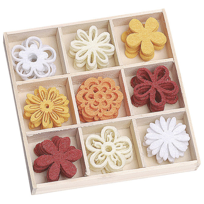 Ukras filc Cvijeće 22 mm pk45 Knorr Prandell 21-8001203