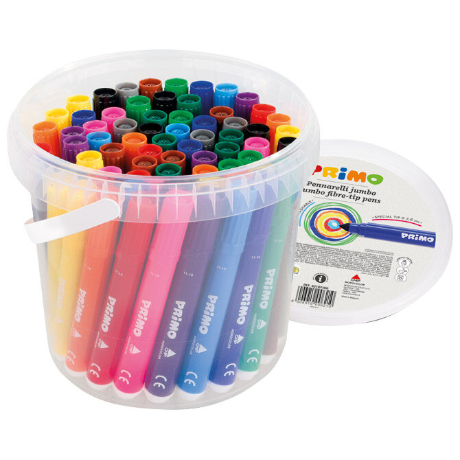 Flomaster školski  60boja (12bojax5kom) u pp kantici Jumbo Primo 621BPJ60