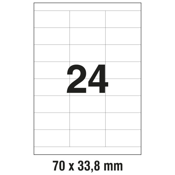 Etikete ILK  70x33,8 mm pk100L Zweckform 3664