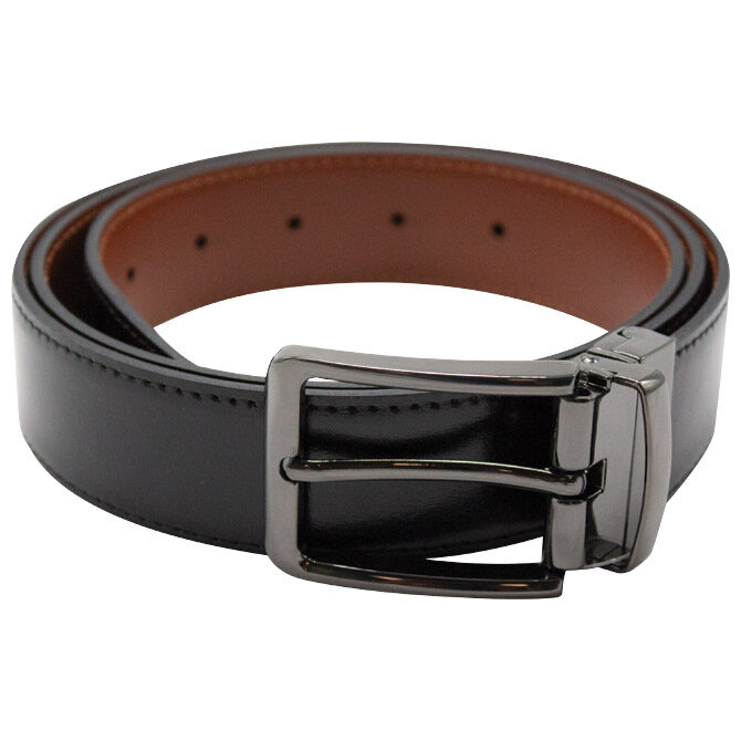Remen muški širina 3,4 cm Ranieri 0522 dva lica crni/smeđi