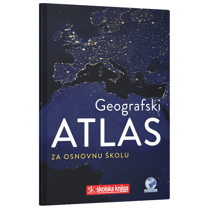 Atlas geografski za osnovnu školu-meki uvez Školska Knjiga