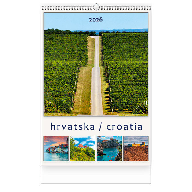 Kalendar "Hrvatska 2026" 13 listova, spirala KAL.