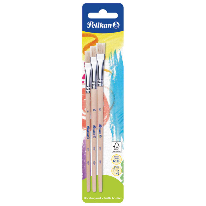 Kist za tempere 613F/8,10,12 Pelikan 700375 (100401590) blister