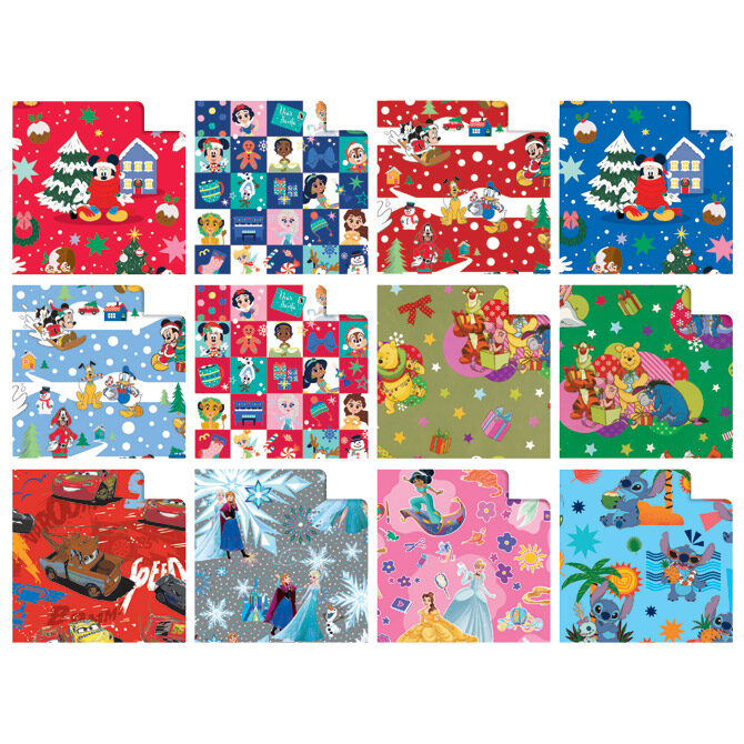 Papir ukrasni rola 70x200 cm Walt Disney Rex-Saul Sadoch - novogodišnji motivi W33J1NAT