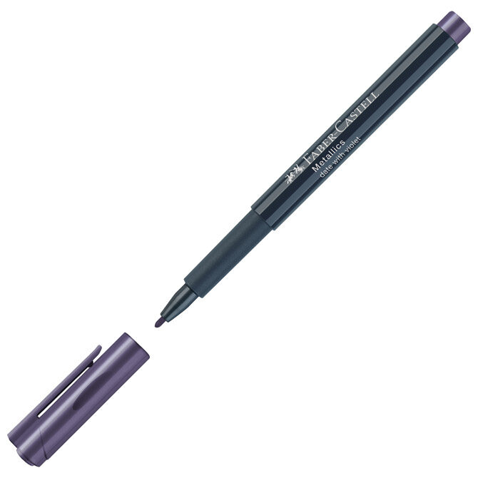 Marker permanentni 1-2 mm Metallic Faber-Castell 160736 metalik ljubičasti!!