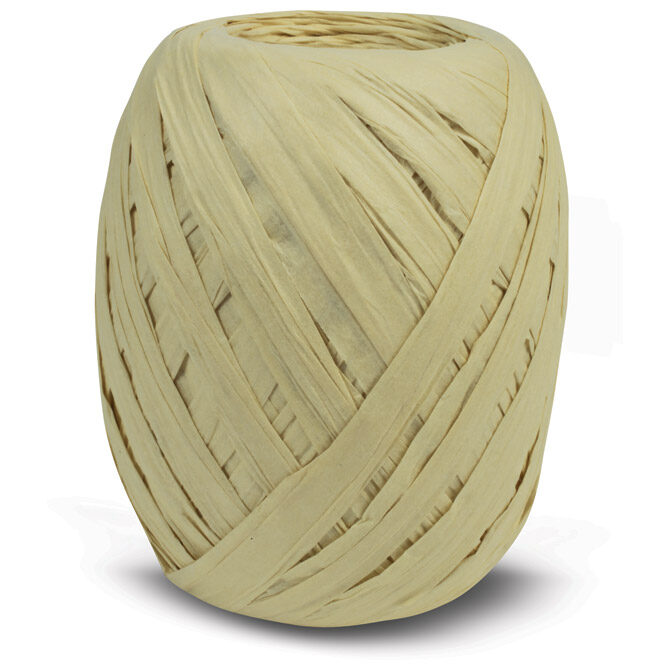 Vrpca ukrasna 10 mmx30m rafija Prasent 437-104 krem