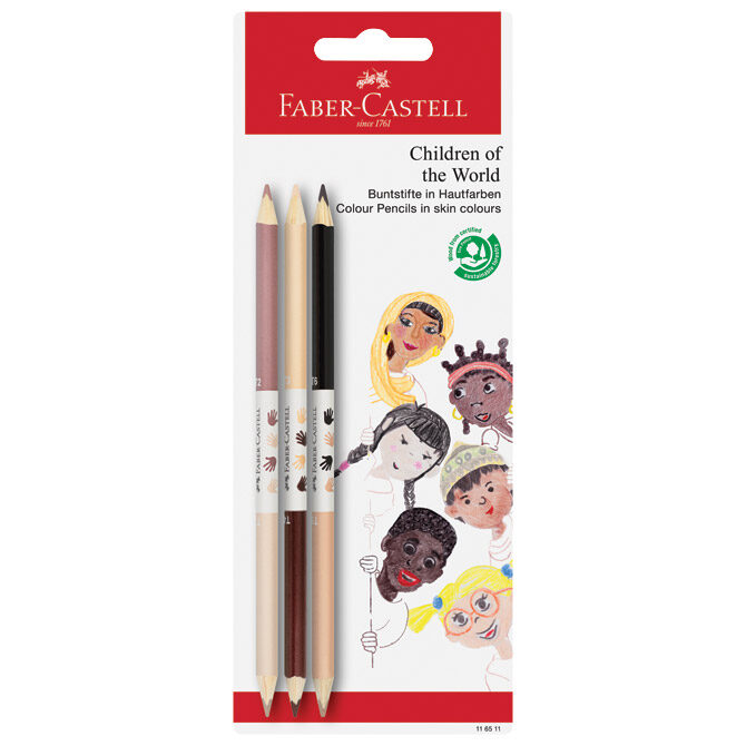 Boje drvene   6boja trokutaste obostrane pk3 Faber-Castell 116511 blister