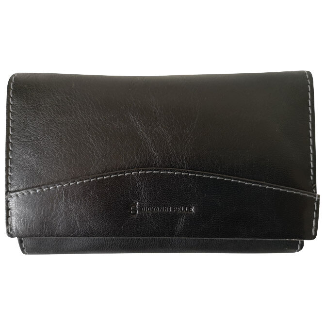 Novčanik kožni ženski Giovanni Pelle H257 crni!!