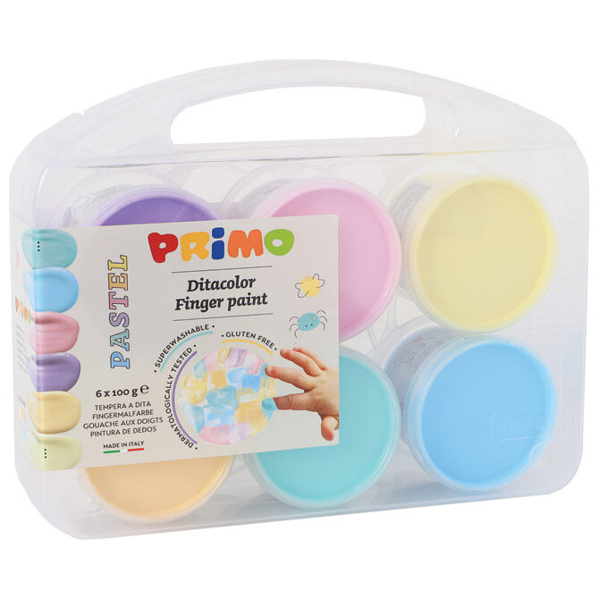 Boja tempera za ruke 100g u čaši 6boja Primo 2212TD6PAST