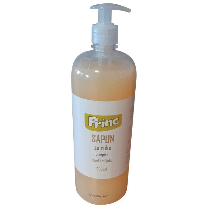 Sredstvo - sapun tekući 1L s pumpicom Milk&Honey Princ
