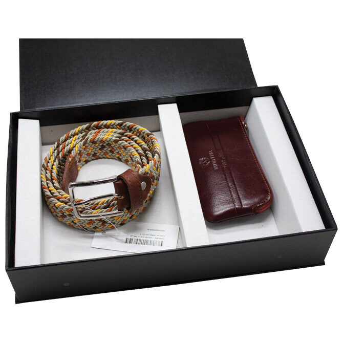 Set poklon remen + etui za ključeve smeđi!!