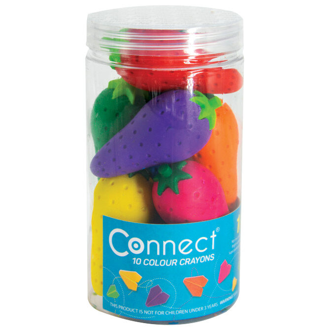 Boje voštane 10boja čaša Jagode Connect