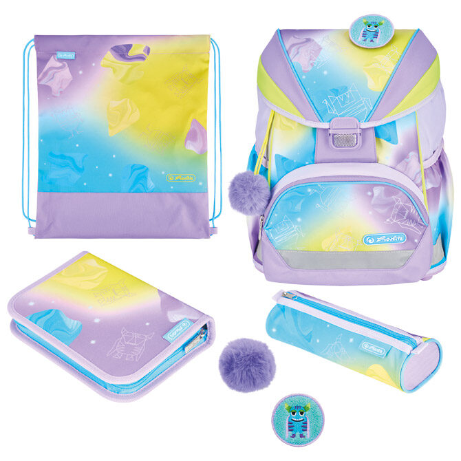 Torba školska anatomska 4/1 Ultralight Plus XL Little Monster Herlitz 50048922!!