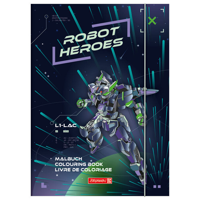 Bojanka B5 16L+naljepnice Robot Brunnen 10-48124 421