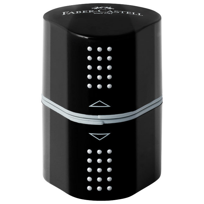 Šiljilo pvc s pvc kutijom 3rupe Grip 2001 Trio Faber Castell 283899 crno