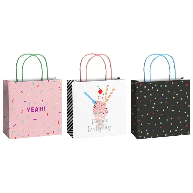 Vrećice ukrasne 20x20x8 cm Birthday 2 Stewo 5203 25 sortirano