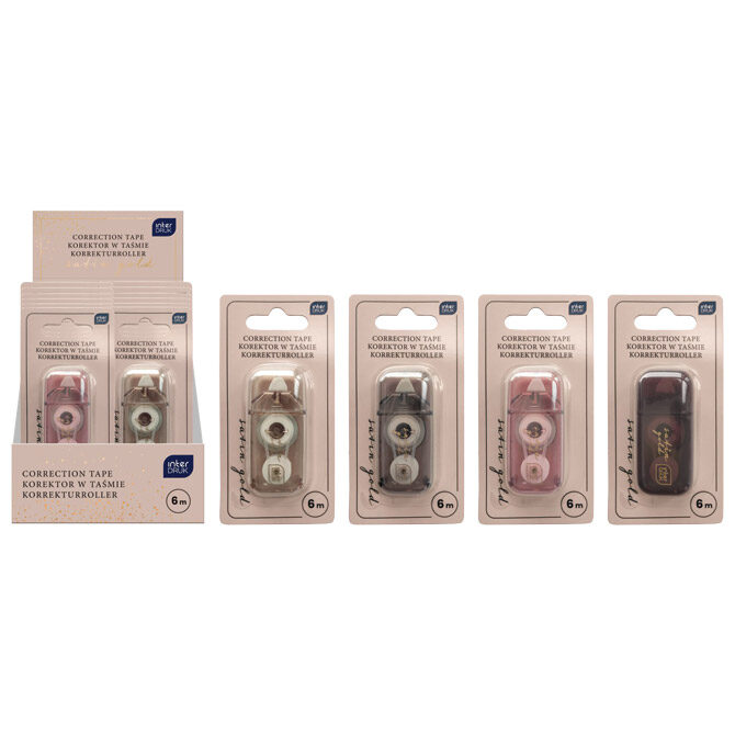 Korektor roler 4,2 mmx6m mini Satin Gold Interdruk sortirano blister