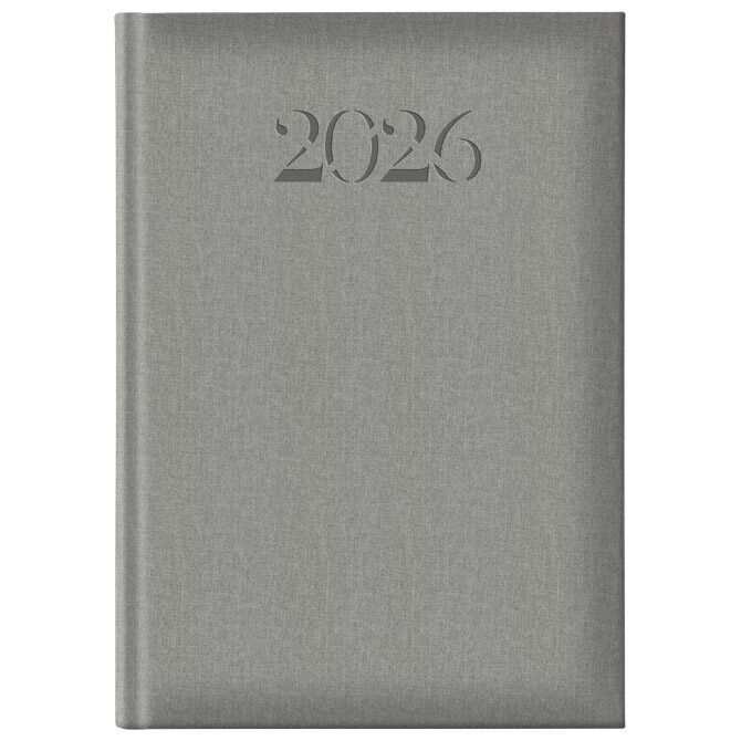 Rokovnik B5 dnevni (dan-stranica) Biella D30 sivi