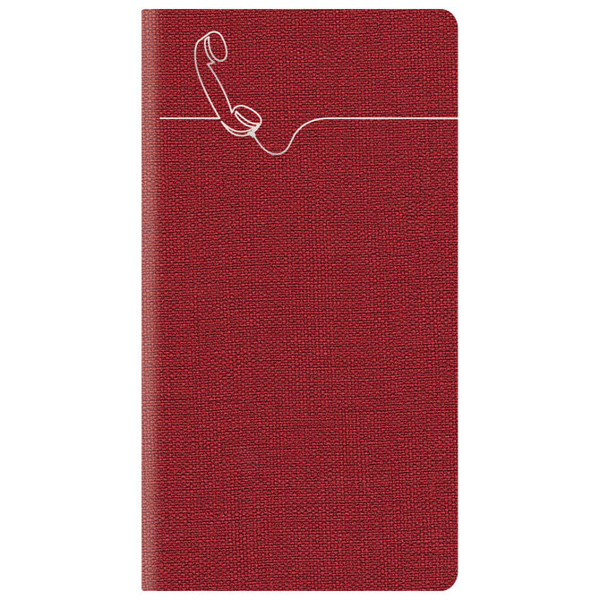 Adresar telefonski  70x150mm A-Z Colere E41 bordo