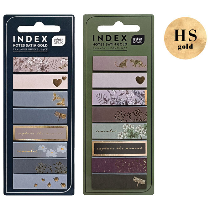 Zastavica 12x45mm 8bojax25L Satin Gold Interdruk sort blister