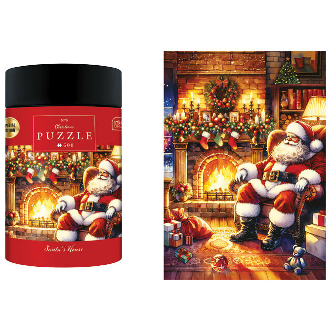 Puzzle 500 kom tuba Christmas "Santa`s House" Interdruk