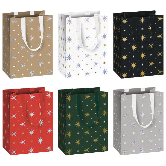 Vrećice ukrasne 10x14x8cm novogodišnje Stewo 5115 80 sortirano