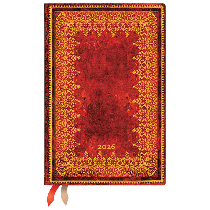 Planer dnevni 2026-9,5x14cm-mini s gumicom Foiled Paperblanks DE0721-1