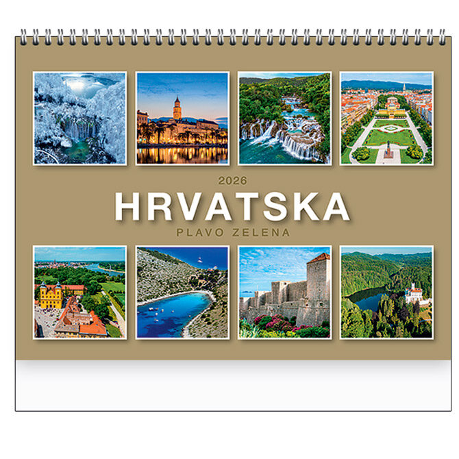 Kalendar "Plavo-zelena Hrvatska" spirala KAL