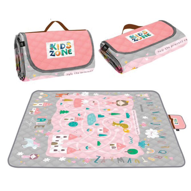 Podloga za piknik i plažu 150x150cm djevojčice-dvorac Perletti 13150