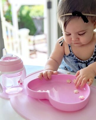 CHICCO tanjur silikonski srce 9 m+ pink 10217100 - Slika 3