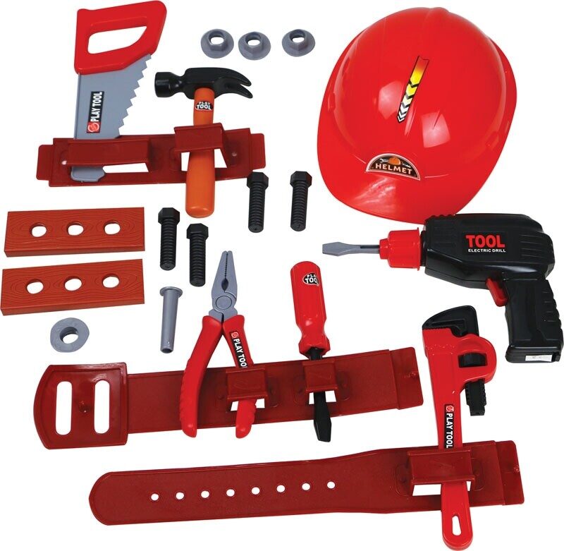 TEGOLE bušilica, kaciga i alat u kutiji 560571