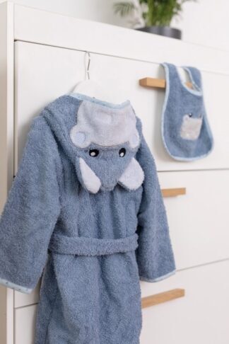 BUBABA BY FREEON ogrtač za kupanje hippo 110/116 plava - Slika 4