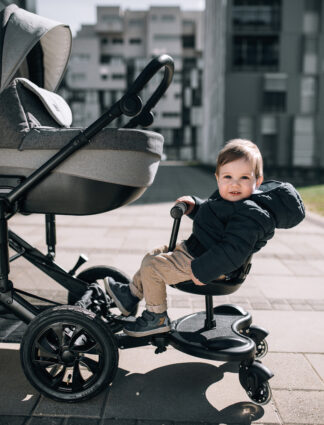 FREEON buggyboard sa sjedalom i ručkom black 38138 - Slika 4