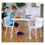 FREEON Drveni set Bear, stol i dvije stolice 44282 - Slika 6