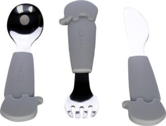 FREEON pribor za jelo od nehrđajućeg čelika siva 46286