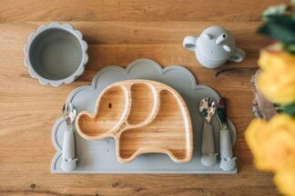 FREEON tanjur od  bambusa  slon smeđa brown 1 46408 - Slika 4